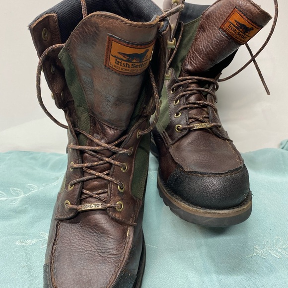 Irish Setter Boots Men's 11 846 Wingshooter Gore-Tex Waterproof Leather Hunting - Picture 4 of 11